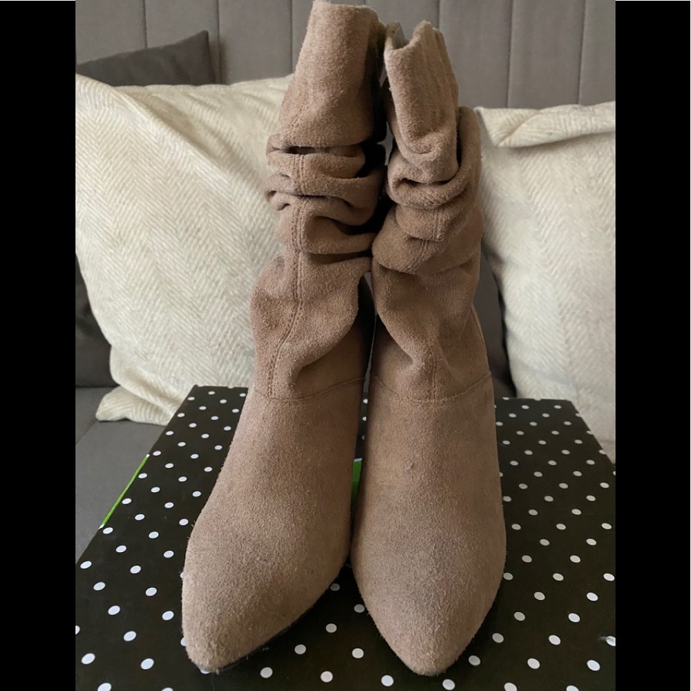 kelly&katie mid beige boots - Picture 4 of 5